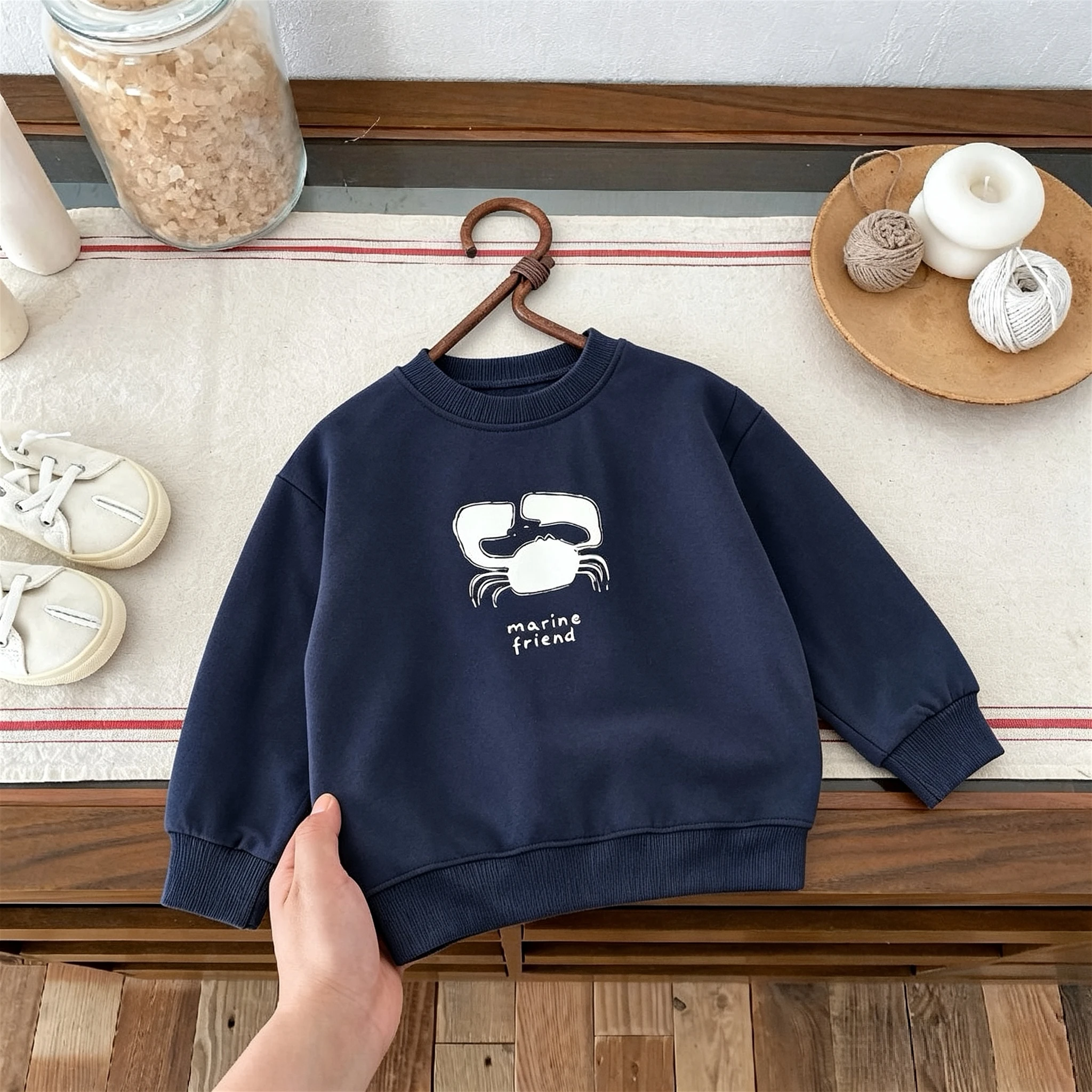 Sweatshirts mit Tiermuster, bedruckt, für Kinder, Herbstkleidung, einfache Mode, vielseitige Jungen-Langarmoberteile, Kapuzenpullover mit Rundhalsausschnitt