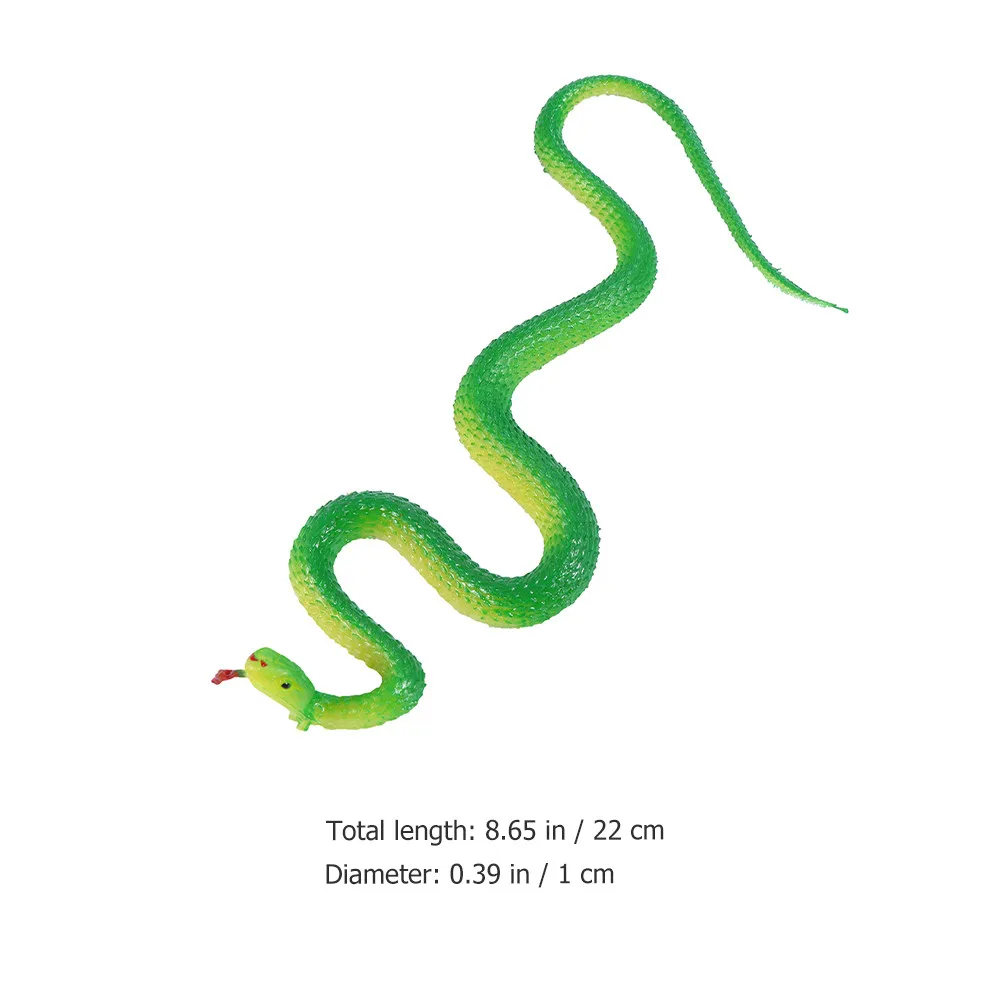 3Pcs Artificial Snake Ornament Realistic Design for Garden Decoration Cognitive Playthings Snake Toy Party Spoof Toys