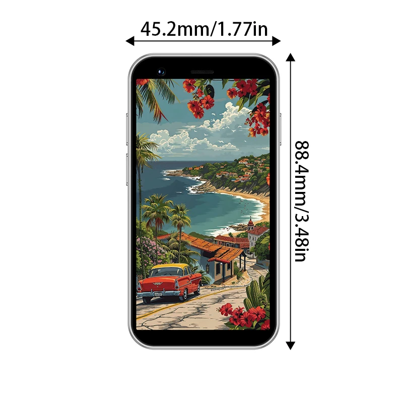 ONEMYTH A17 Mini Smartphone 3.0-inch Android Phone 2GB+16GB Dual SIM Dual Standby Compact and Portable