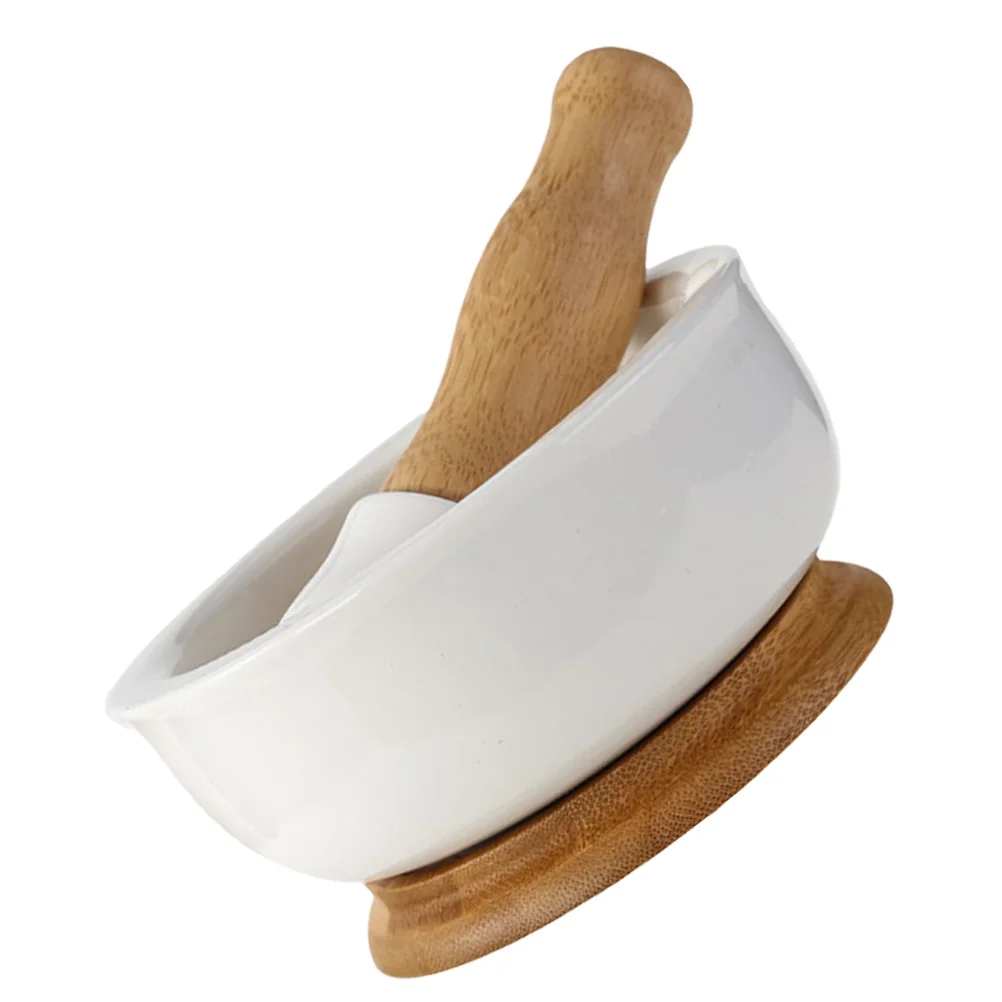 

Ceramic Grinding Bowl Baby Food Masher for Fruits Vegetables Porridge Garlic Spice Crusher Safe Healthy Infant Complementary