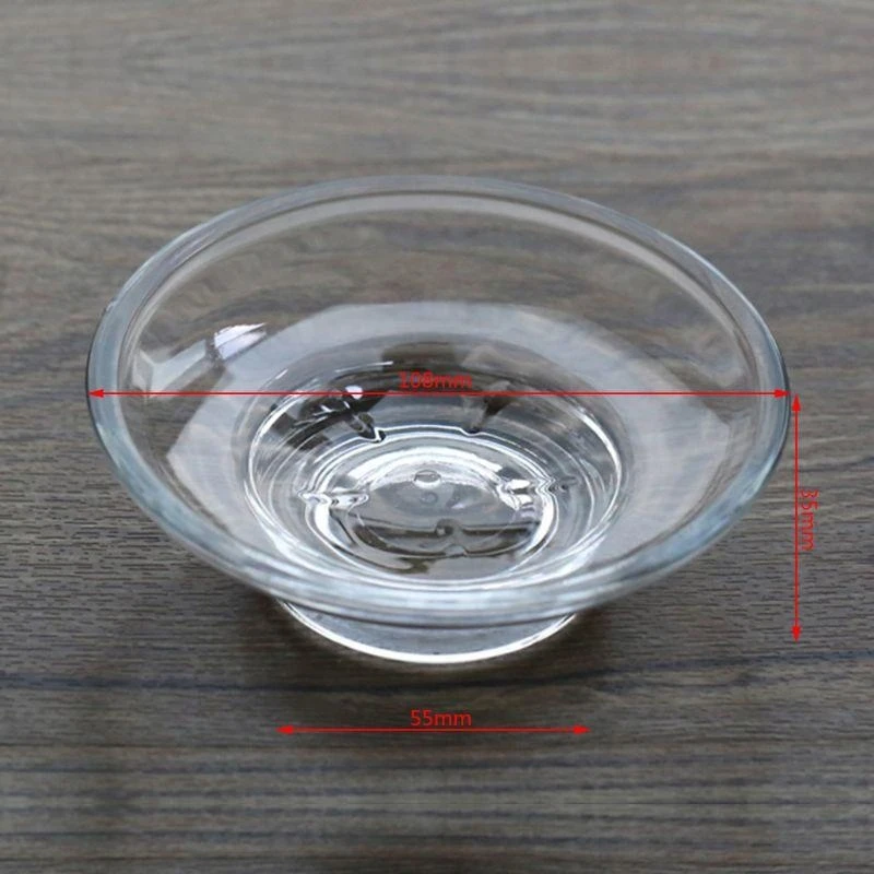 F92B Clear Glass Soap Dish Bare держатель мыла круглый мыло для мыла для мыла для мыла для мыла для мыла для душа кухонная батон
