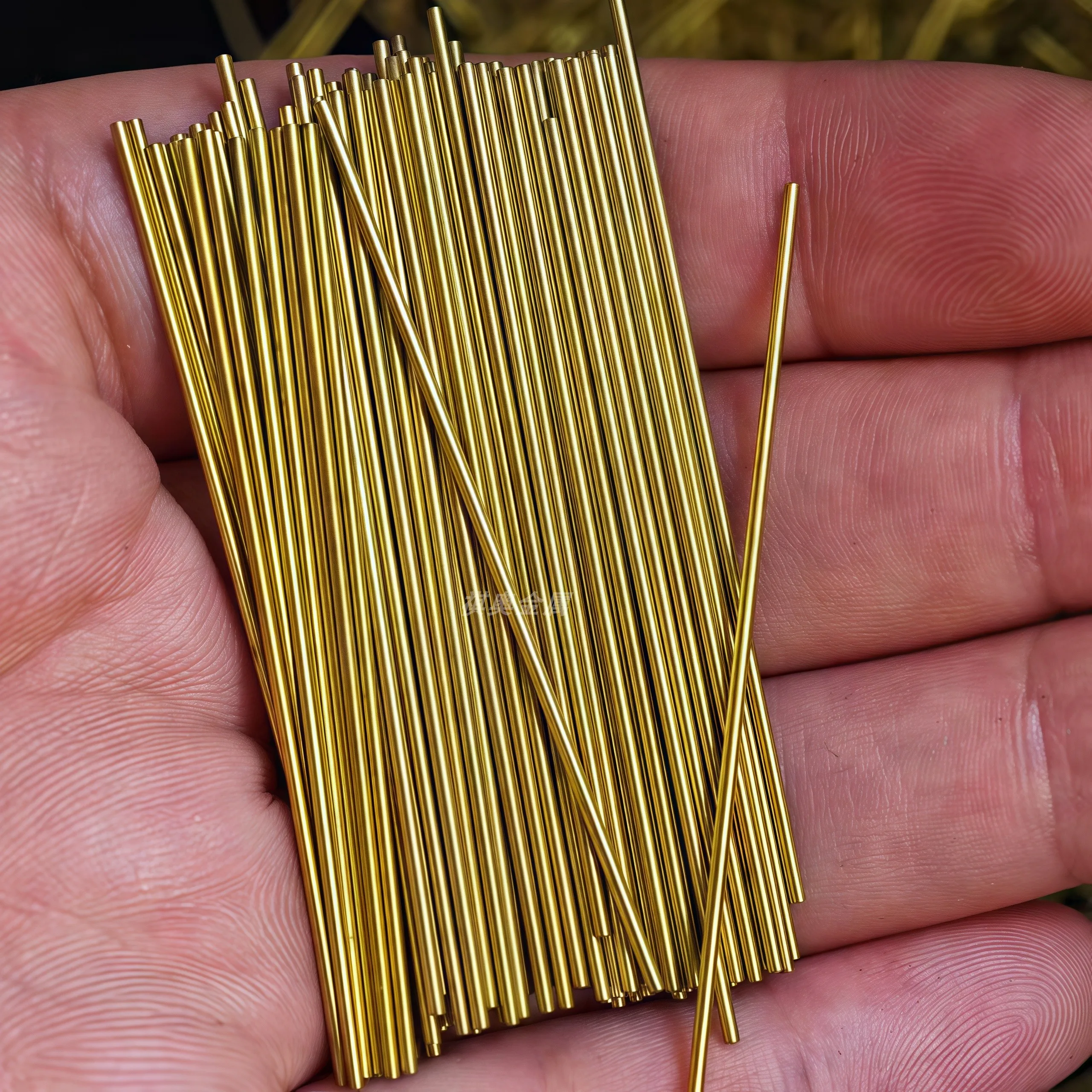 500mm Brass Round Bar 0.8mm 1.0mm 1.2mm 1.3mm 1.5mm 1.8mm Dia CNC Metal Solid Rod Modelmaking