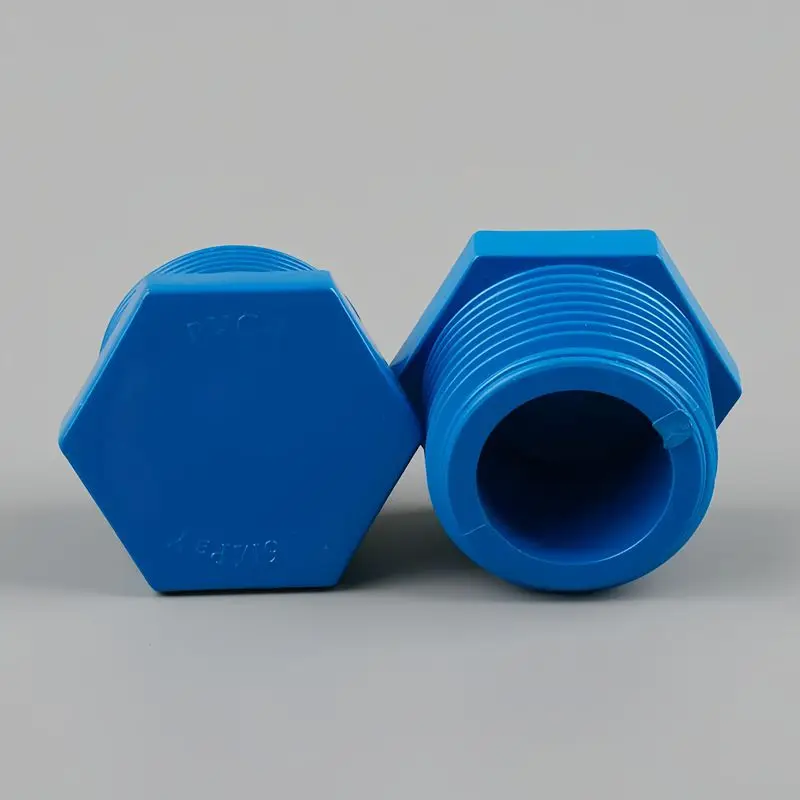 1PC 1/2~2 Inch PVC Male Thread End Plug Accessories Connectors Water Supply Pipe Aquarium Fish Tank Screw Plug Tube Fittings