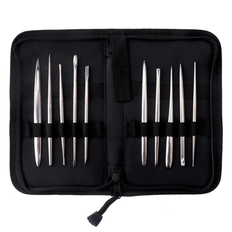 Multifunctional Clay Sculpture Tool Storage Bag Toolkit for Carving Needle Set and Mini Pliers Organizers Case Pouches