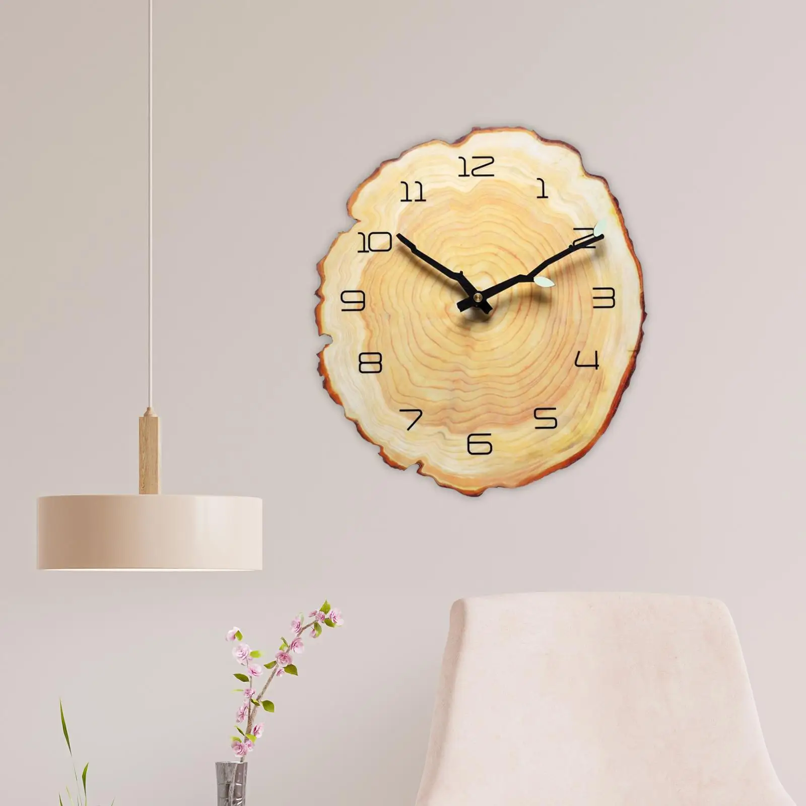 

Annual Ring Wall Clock Indoor Outdoor Clock for Home Kitchen Decoration