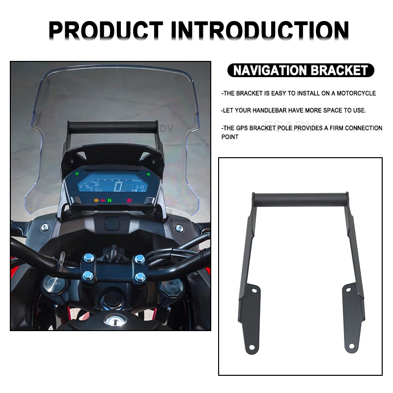 For Honda NC750X NC 750X 2016 2017 2018 2019 GPS/SMART PHONE Navigation GPS Plate Bracket Adapt Holder