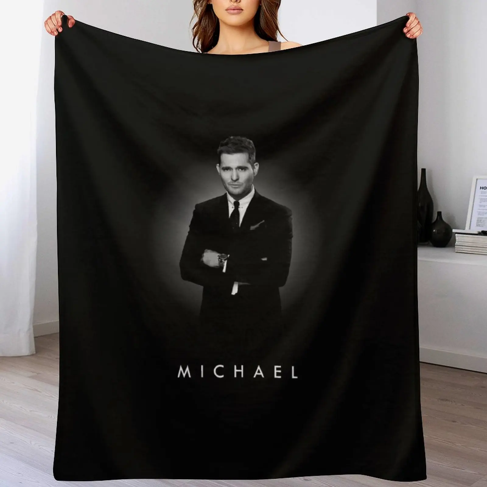 

nn michael buble Throw Blanket Flannels Designers Blankets