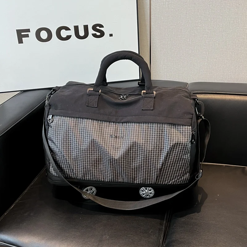 

Прочная дорожная сумка с колесами и ручкой, большая сумка для хранения, сумка для хранения Lage Carrng, складной нейлоновый материал