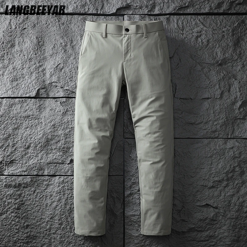 

Top Grade New Brand Casual Fashion Breathable Stretch Regular Fit Long Pants Comfortable Business Trousers Mens Clothes 2025