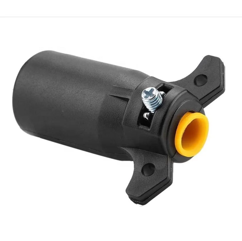 

7pin Trailer Socket, US 6-24V 7-Way RV Blade Power Socket Plug Trailer Connector Accessory for 7-Pin RV and Trailer