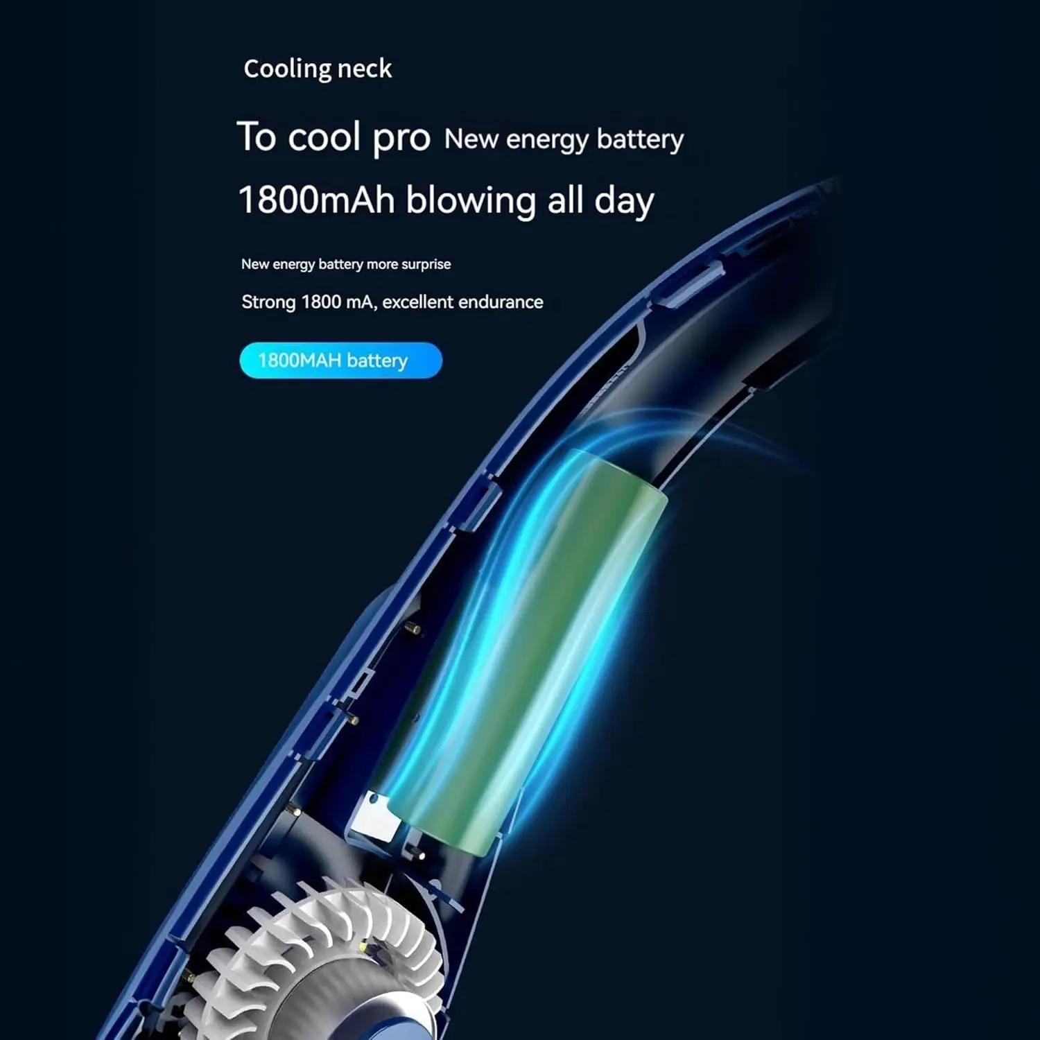 Neckbreeze pescoço ventilador portátil usb recarregável pessoal sem lâmina ventiladores de refrigeração soprar ar frio display digital 5 velocidades