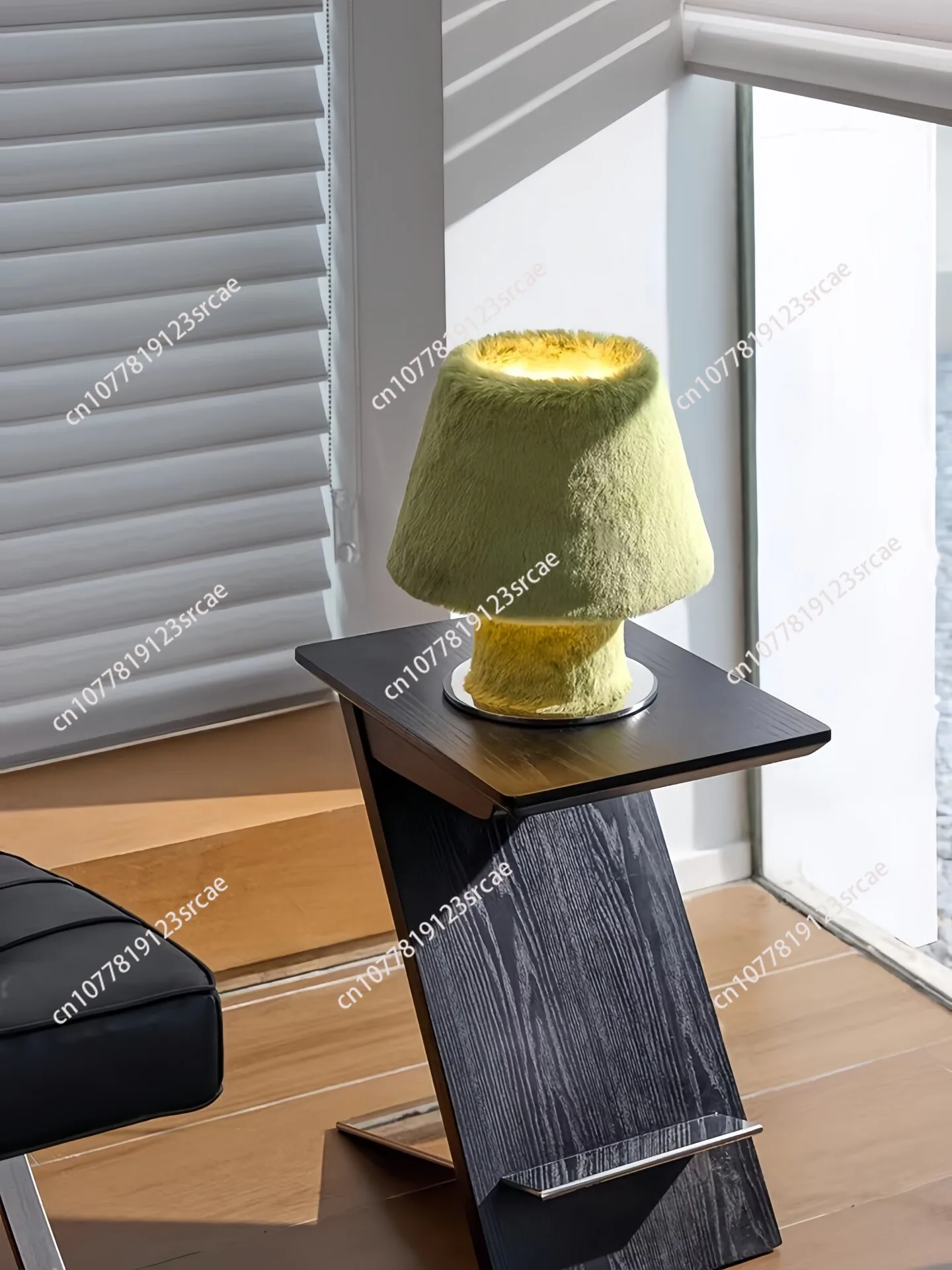 Creative plush table lamp children's room bedroom bedside lamp homestay atmosphere decorative arts