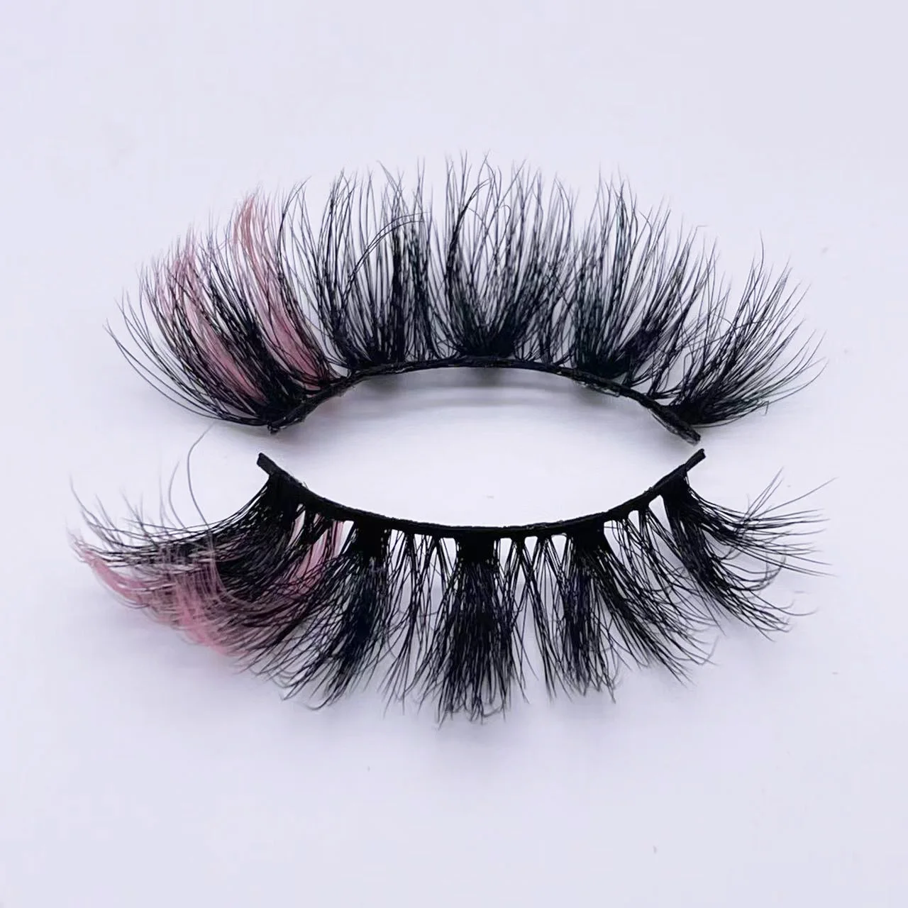 20mm Farbe Falsche Wimpern Flauschige Wimpern Farbige ecke Chaotisch Lange Make-Up Großhandel 3D Nerz Lash Bunte Mixed Faux Cils anbieter