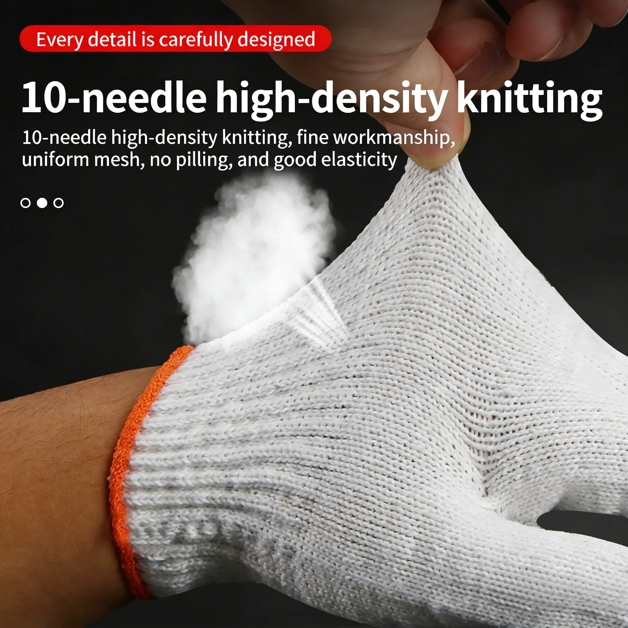 500g 700g 800g Cotton Labor Gloves Natural White Wear Resistant Safety Working Gloves Protective Gloves for Industrial Use