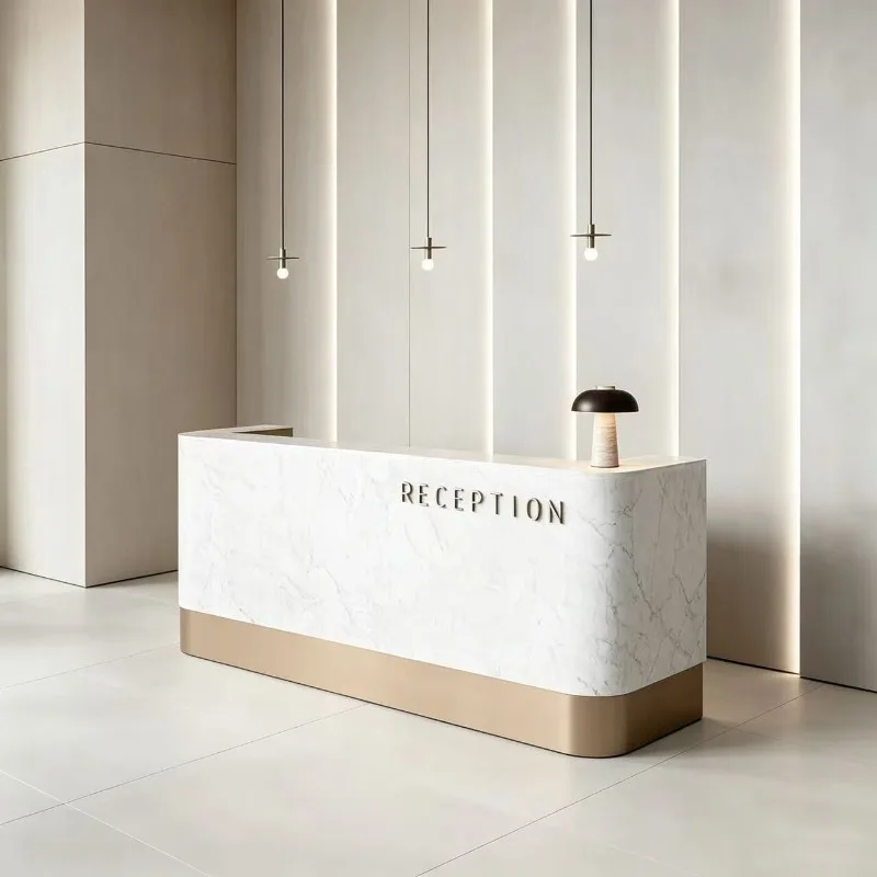 Long Organizers Reception Desks Salon Beauty Luxury Modern Restaurant Reception Desks Unique Escritorio Commercial Furniture