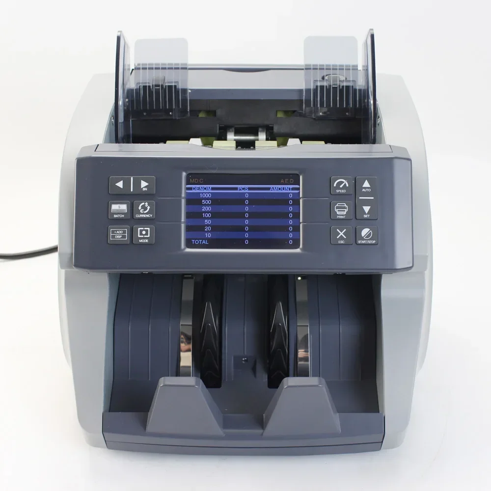 -2 CIS Multi Contador de Valores de Valuta Detector de Dinheiro XD-770 Contador de Contas Inteligente com Sensor de Imagem-
