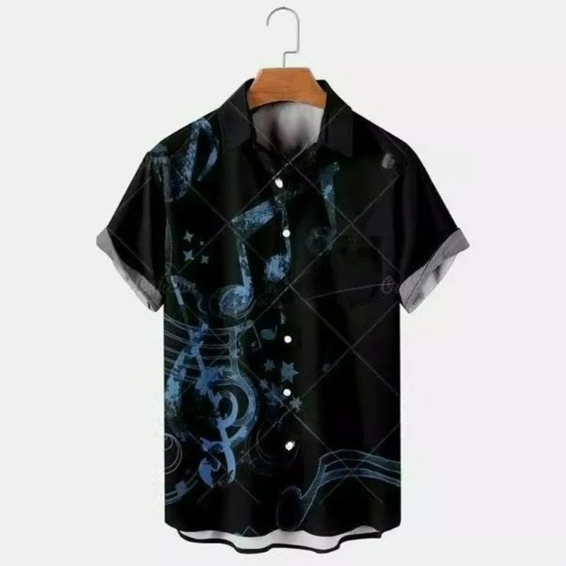 Summer New Large Size Men's Casual Fashion 3D Digital Printing Short Sleeve Shirt Masculinity Fresh Comfortable of High Quality