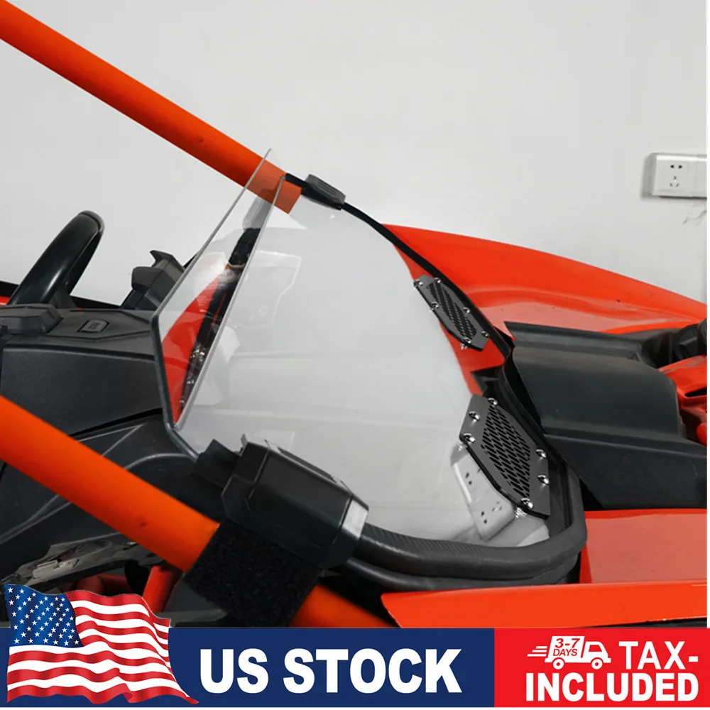 

NICECNC X3 Half Windshield Hard Coating UV Resistant UTV for Can Am Maverick X3 4x4 DS Turbo DPS 2021-2024 900 HO 4x4 DPS 2018