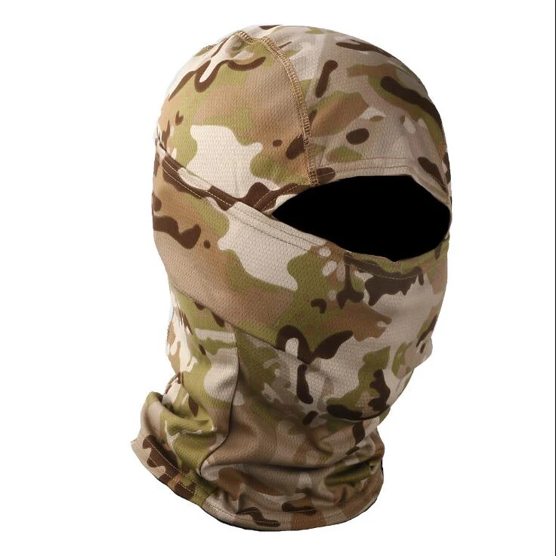 Tactical Camouflage Full Face Mask Running Hiking Skiing Sports Multicam Scarf Bicycle Men Women Hunting CS Game Sunscreen Hat