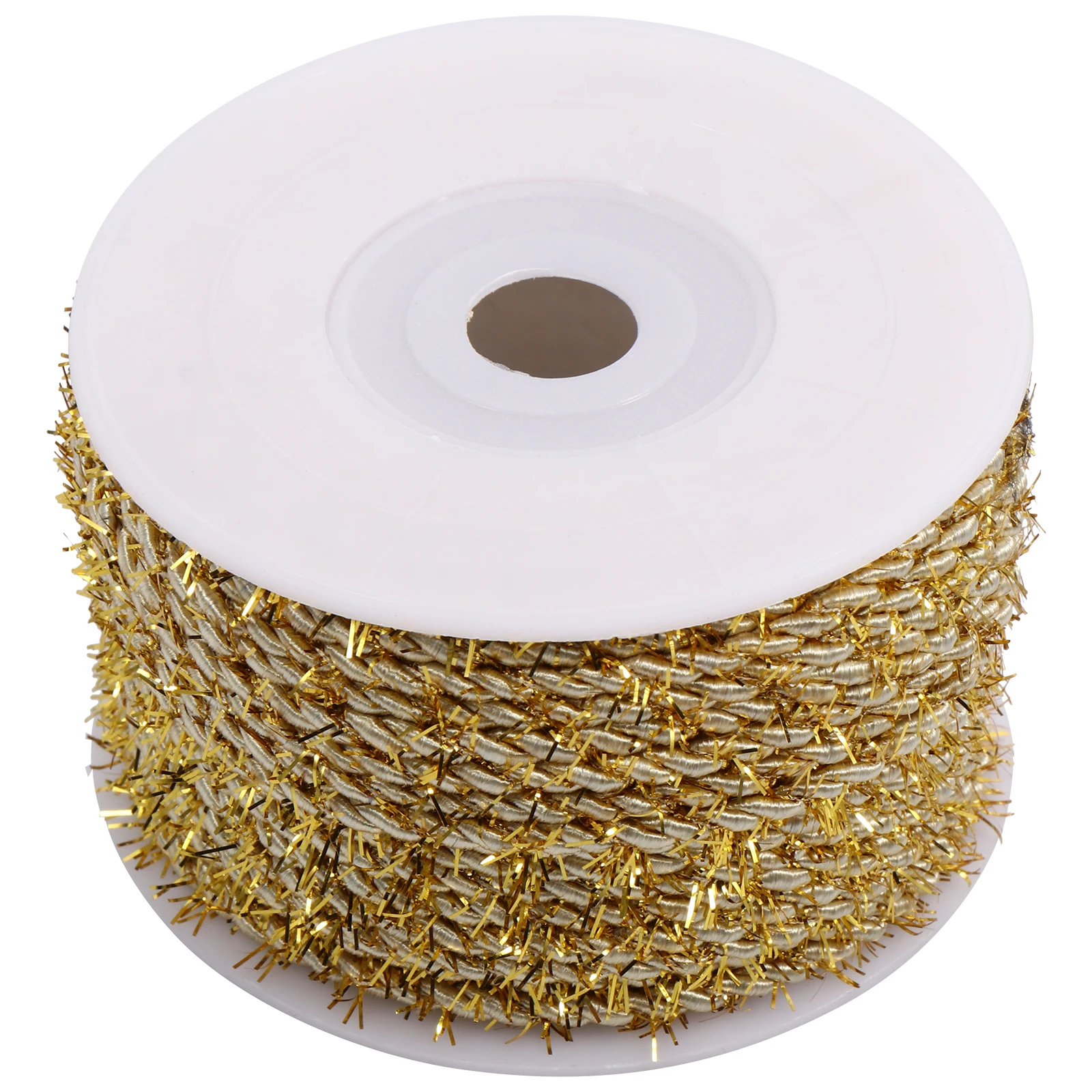 

Golden Decorative Lanyard Rope 1 Roll Wrinkle Resistant Satin Webbing for Multipurpose DIY Home Decoration and Gift Box