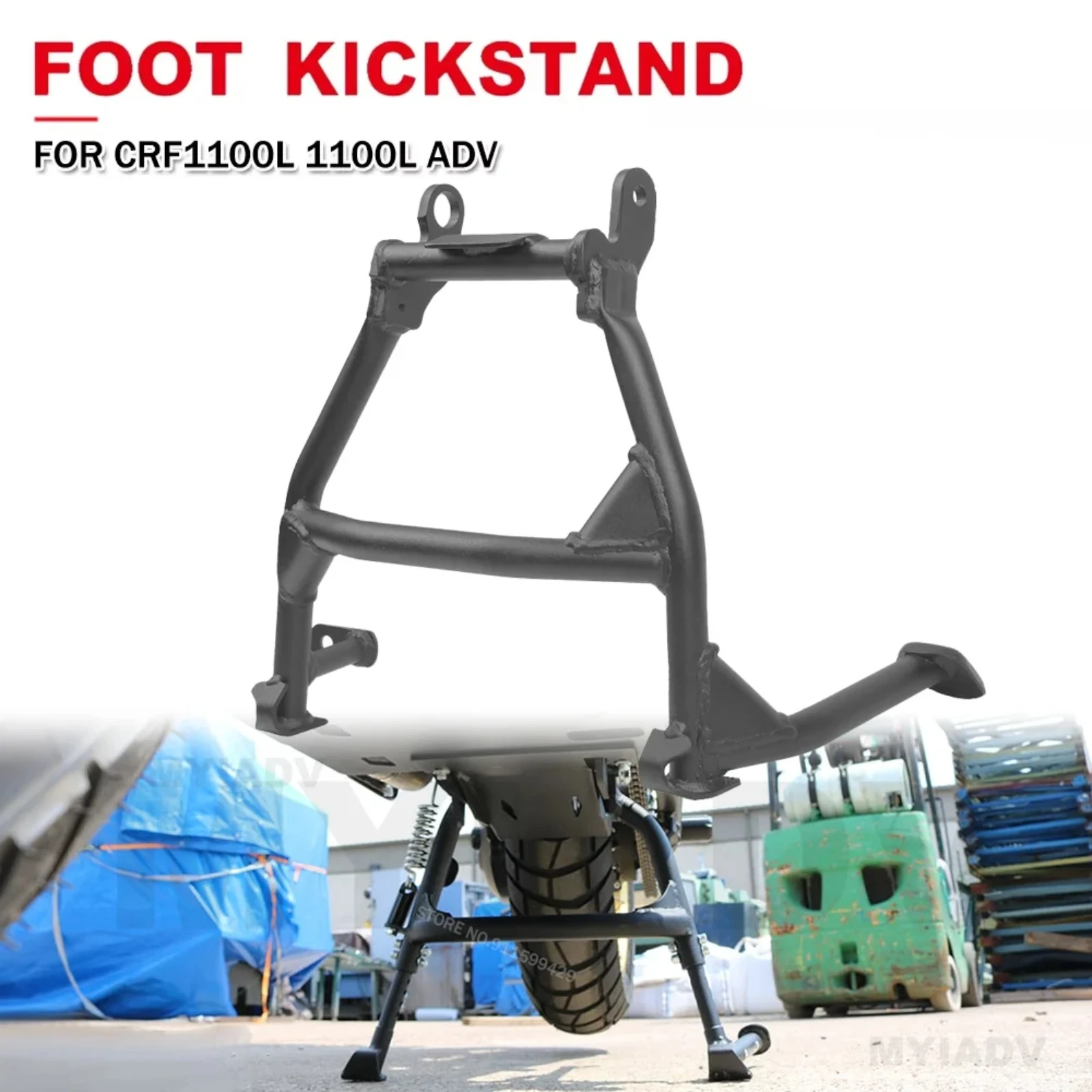 Motorcycle Kickstand Bracket Center Parking Stand Holder Support For Honda CRF1100L CRF 1100L Africa Twin Adventure 2020-2023
