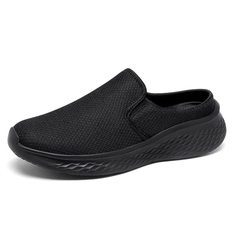 

Le Fu Shoes Men's Two Color Memory Sponge Home Slippers Indoor and Outdoor Durable Rubber Sole Women's Hole Shoes Slippers,