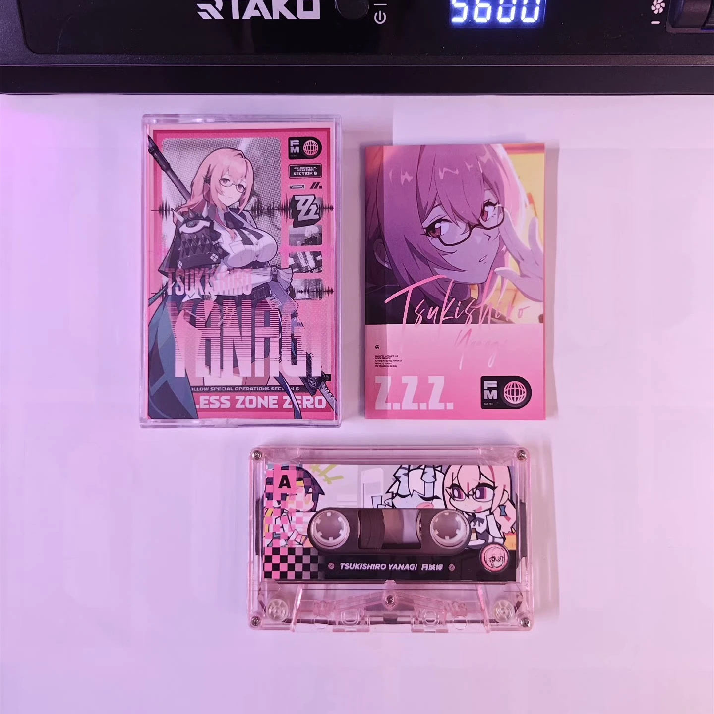 Game Zenless Zone Zero Tsukishiro Yanagi Music Tape Best OST Collection Album Cassettes Cosplay Walkman Recorder Soundtracks Box