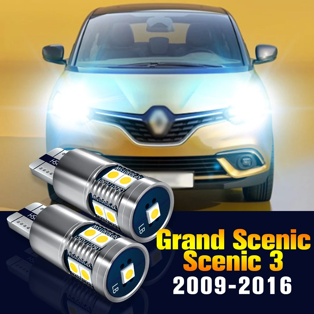 

2pcs LED Clearance Light Bulb Parking Lamp For Renault Scenic Grand Scenic 3 2009-2016 2010 2011 2012 2013 2014 2015 Accessories