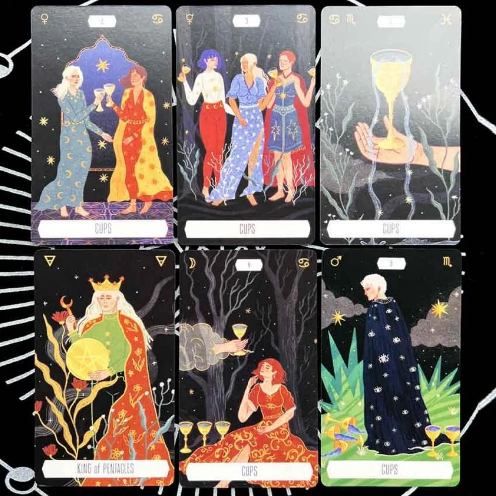 12x7 cm Zodiac Deck Tarot Card Game Paper Manual