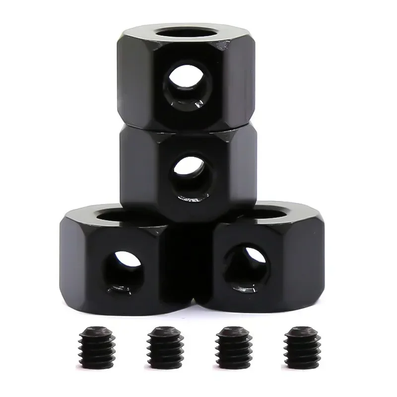 Adaptador sextavado do cubo da roda do combinador do metal, 5mm a 12mm, WPL D12, B14, B16, B24, B36, C14, C24, MN, D90, D91, peças sobresselentes do carro do RC