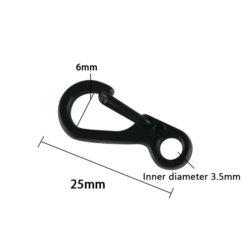 Gantungan kunci gesper Mini klasik dan sederhana, Gantungan Kunci peralatan Edc gesper pegas Mini cepat gantung