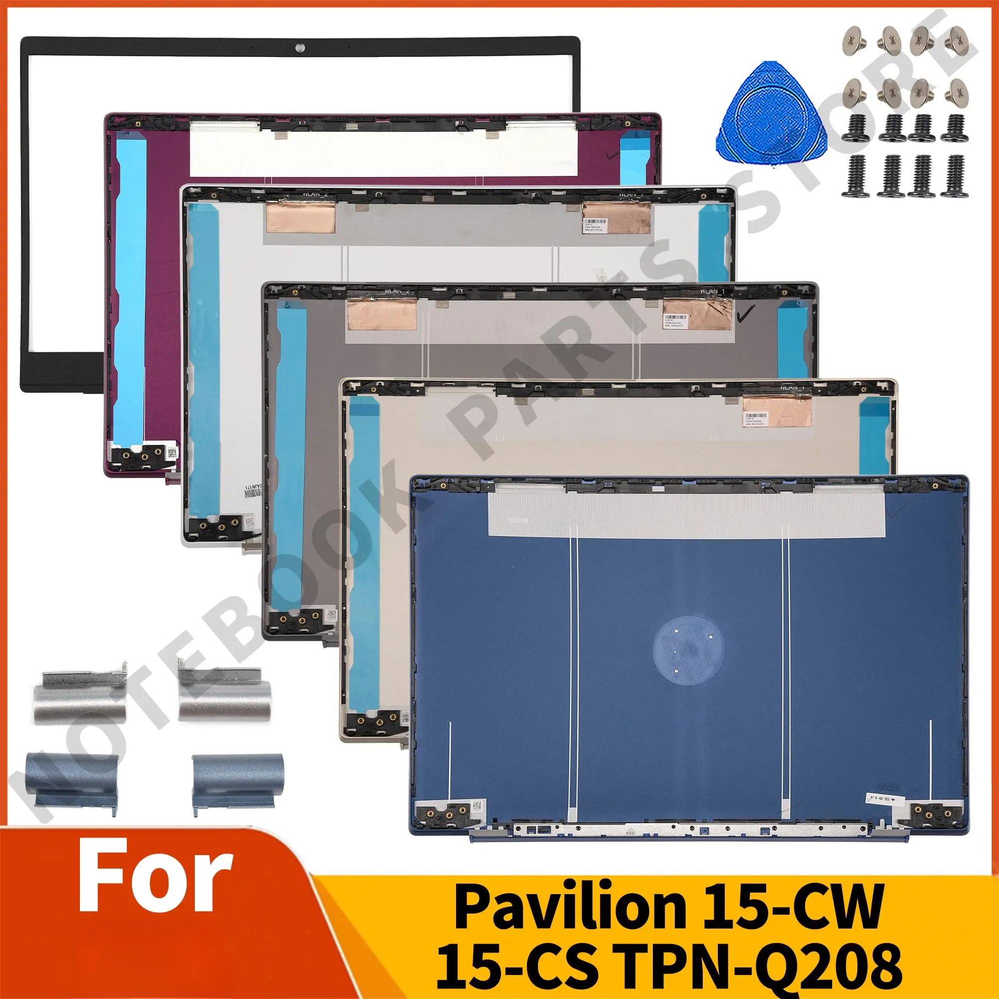 

Laptop Case For Pavilion 15-CW 15-CS TPN-Q208 New LCD Back Cover Bezel/Hinges L23879 L23878 L51799 L51800 L23881-001