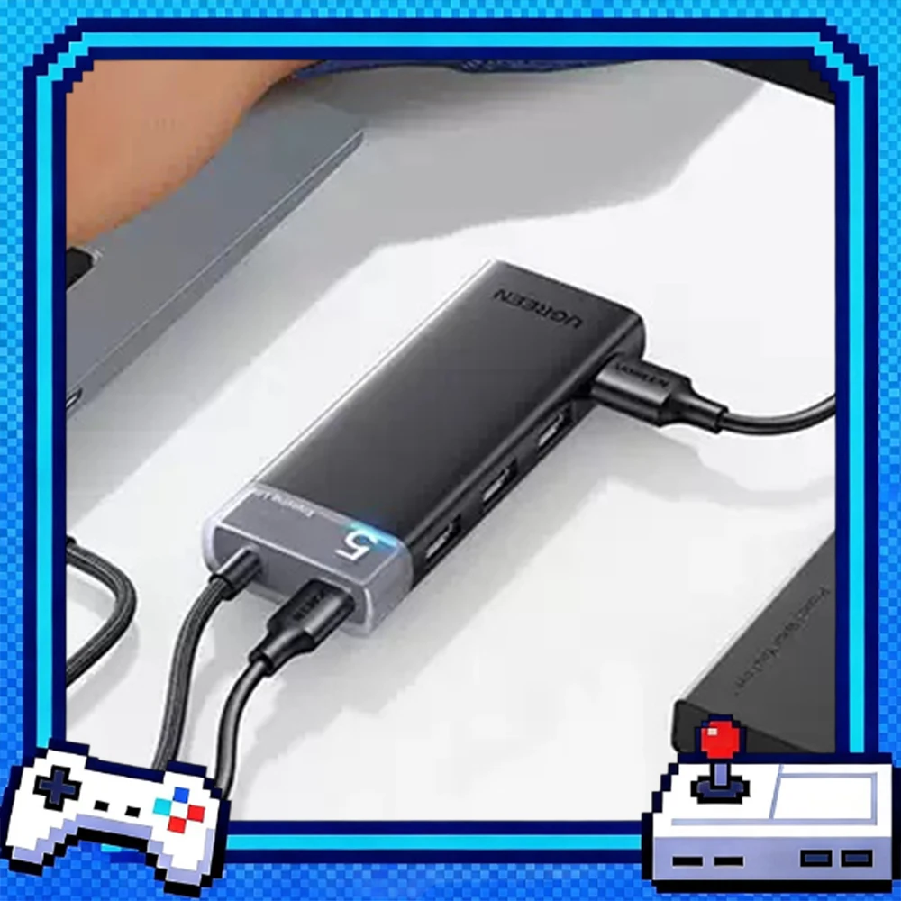 UGREEN CM653 Expansion Dock USB3.0 Laptop Docking Stations Splitter External Type‑C Powered Hub Adapter Multi‑Function Converter