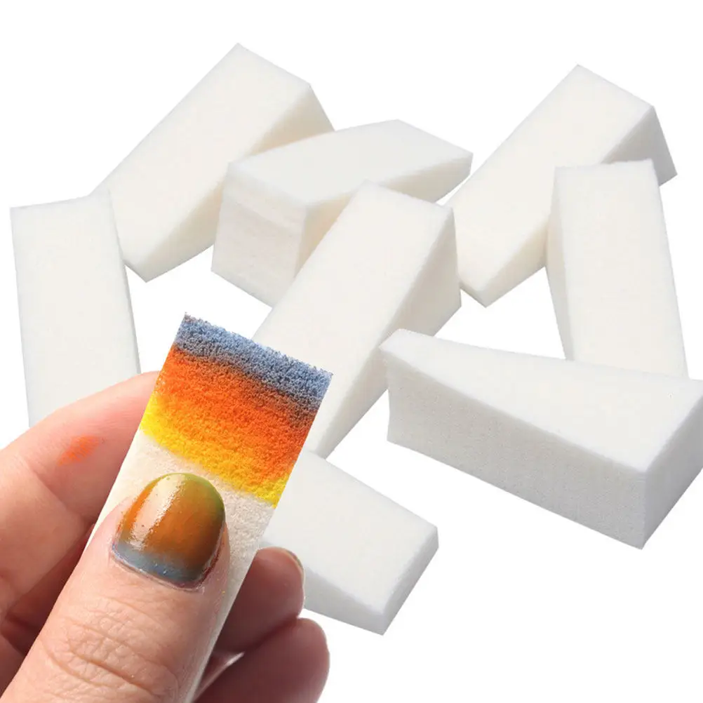 48Pcs Wedges Makeup Sponge Quality Soft Washable for Precise Eye Nose Touch Up and Gradient Nail Art Manicure