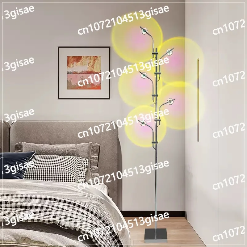 لغرفة النوم الديكور حائط الخلفية غروب الشمس مصباح أرضي غروب الشمس مصباح قوس قزح جو ضوء الليل ضوء الغروب #3