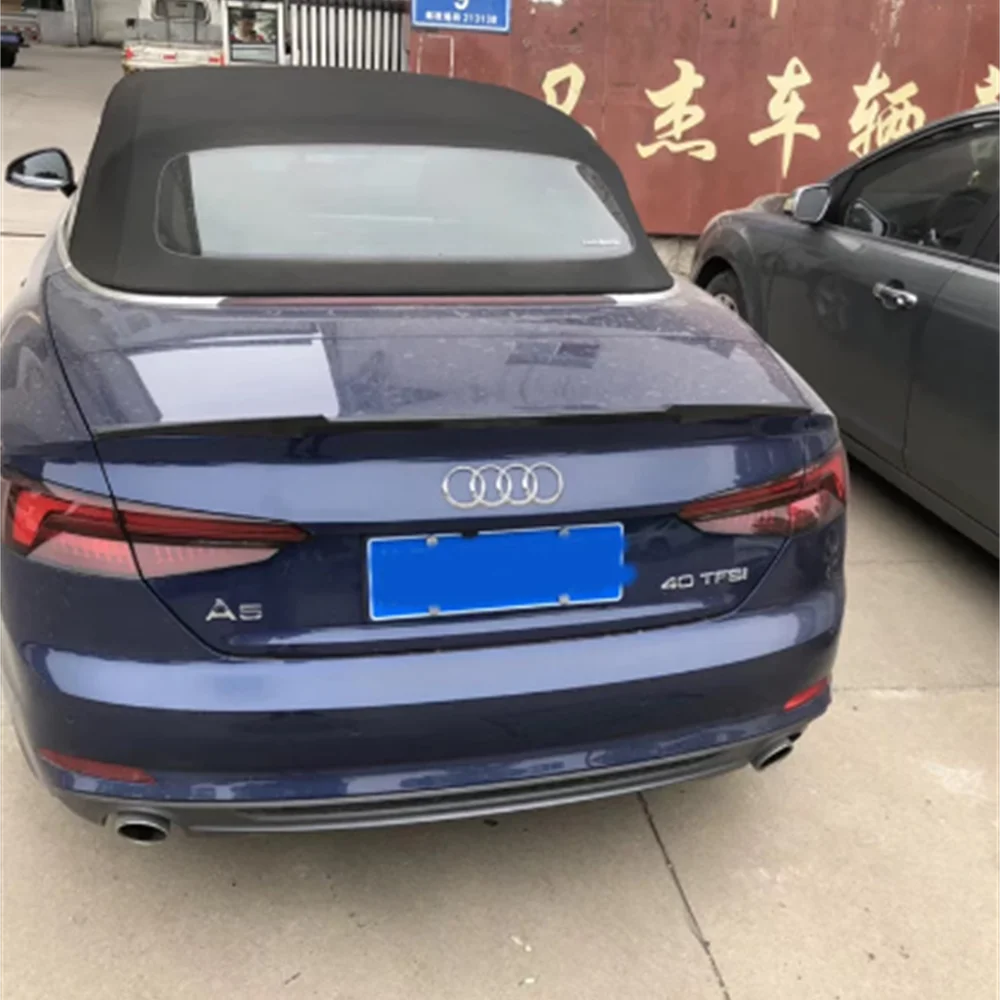 For AUDI A5 Spoiler 2014-2018 AUDI A5 COUPE TWO DOORS High Quality ABS Material Car Rear Wing Primer Color Rear Spoiler