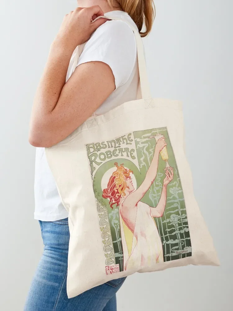 

Absinthe Robette, Mucha Tote Bag Shopper handbag Canvas bag Lady bag sacs de shopping