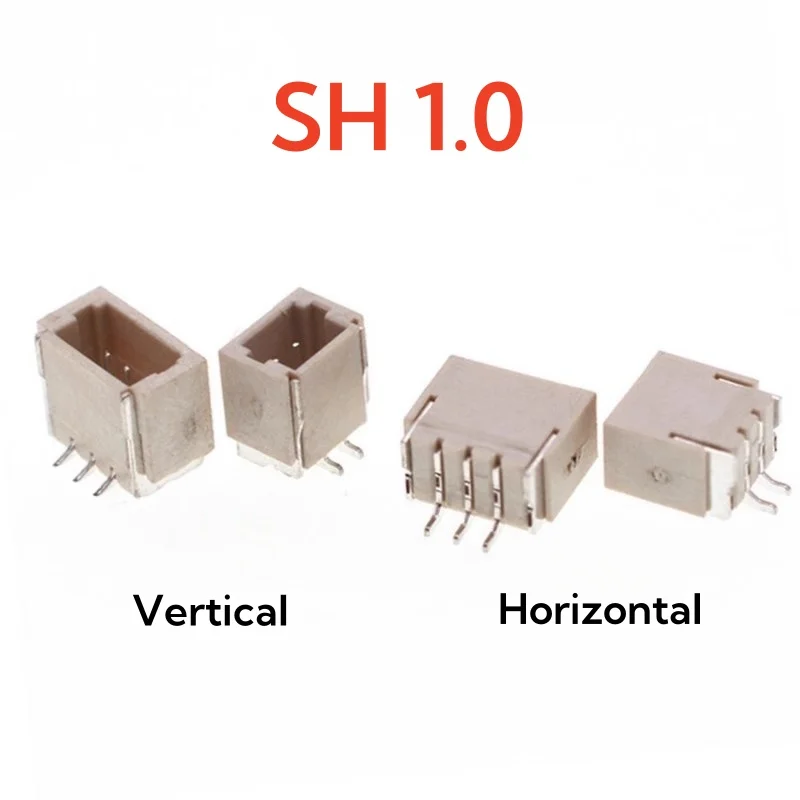 20pcs SH1.0/JST1.25/ZH1.5/PH2.0/XH2.54mm 2P-12Pin SMD Connector Horizontal/Vertical Plug for Electronics
