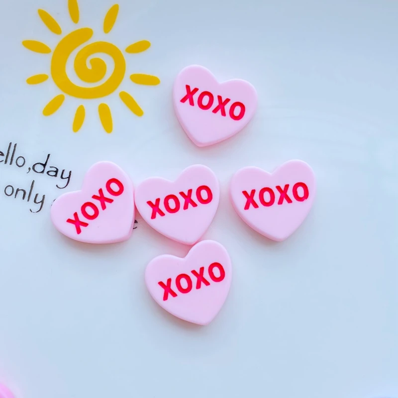 20Pcs New Cute Mixed Love Peach Resin Flat Back Cabochon Scrapbook Diy Wedding Hairpin Accessories Embellishments Craft