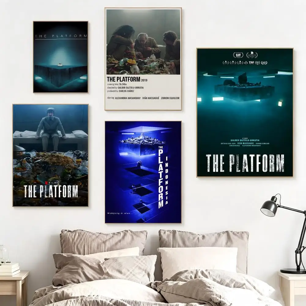Classic Movie T-The Platform Poster impermeable para el hogar sala de estar dormitorio bar decoracion estetica