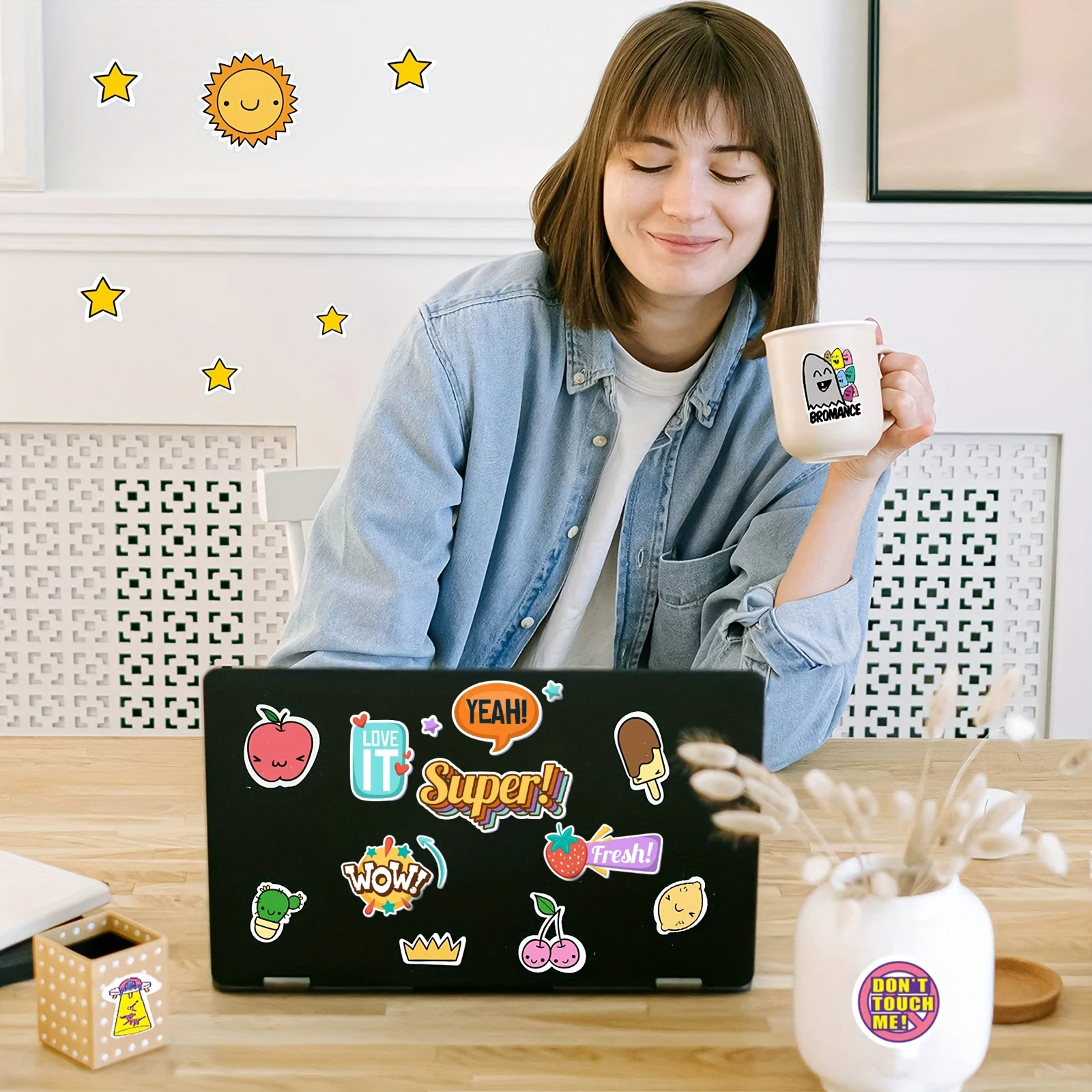 40 Sheets A4(8.3 x 11.7) Size Printable Vinyl Sticker Paper for Inkjet Printer and Laser White Glossy Sticker Paper Waterproof