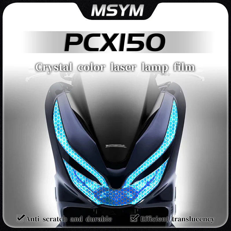 

Motorcycle Headlight film honeycomb laser protective film transparent sticker accessories For HONDA PCX150 PCX 150 pcx150