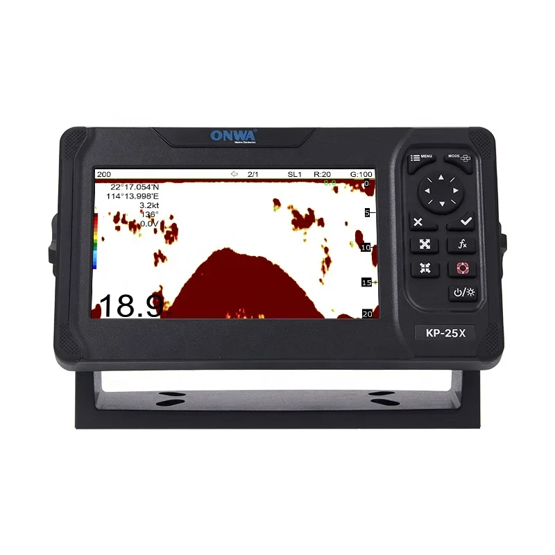 ONWA KP-25F 5 Inch GPS Chart Plotter Fish Finder GPS Navigator Echo Sounder