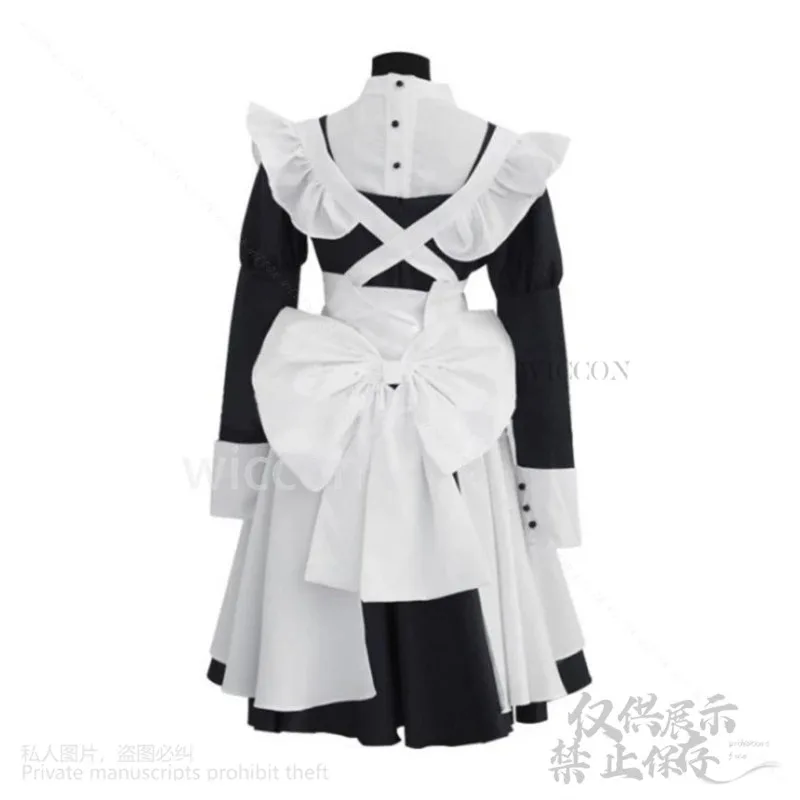 Black Butlel Anime Cosplay MEY-RIN Costume Maylene Cos Maid Dress Lolita Uniform Wigs Glasses Halloween Customized Woman Girls