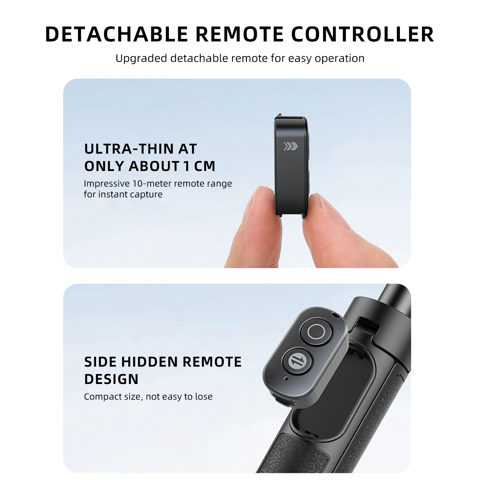 VRIG 360 ° Kugelkopf Magnetischer Selfie-Stick Stativ für Insta360 Ace Pro 2/ Ace Pro/ X5 Bluetooth-Kamera Stativ für Vlog Live-Video – Detail 8