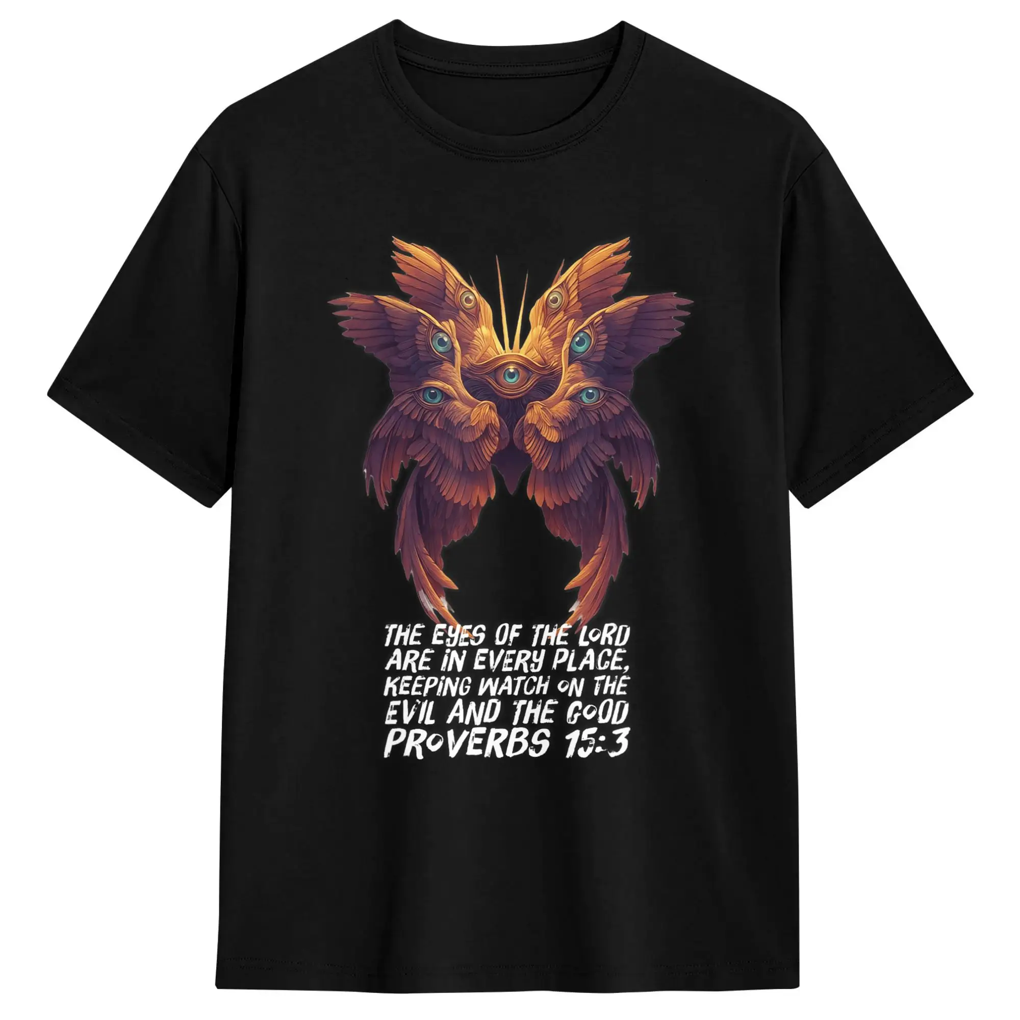 Men's T-Shirt Biblically Accurate Angel Seraphim Archangel Bible Catholic Casual Pure Cotton Tee Shirt Short Sleeve  T Shirt