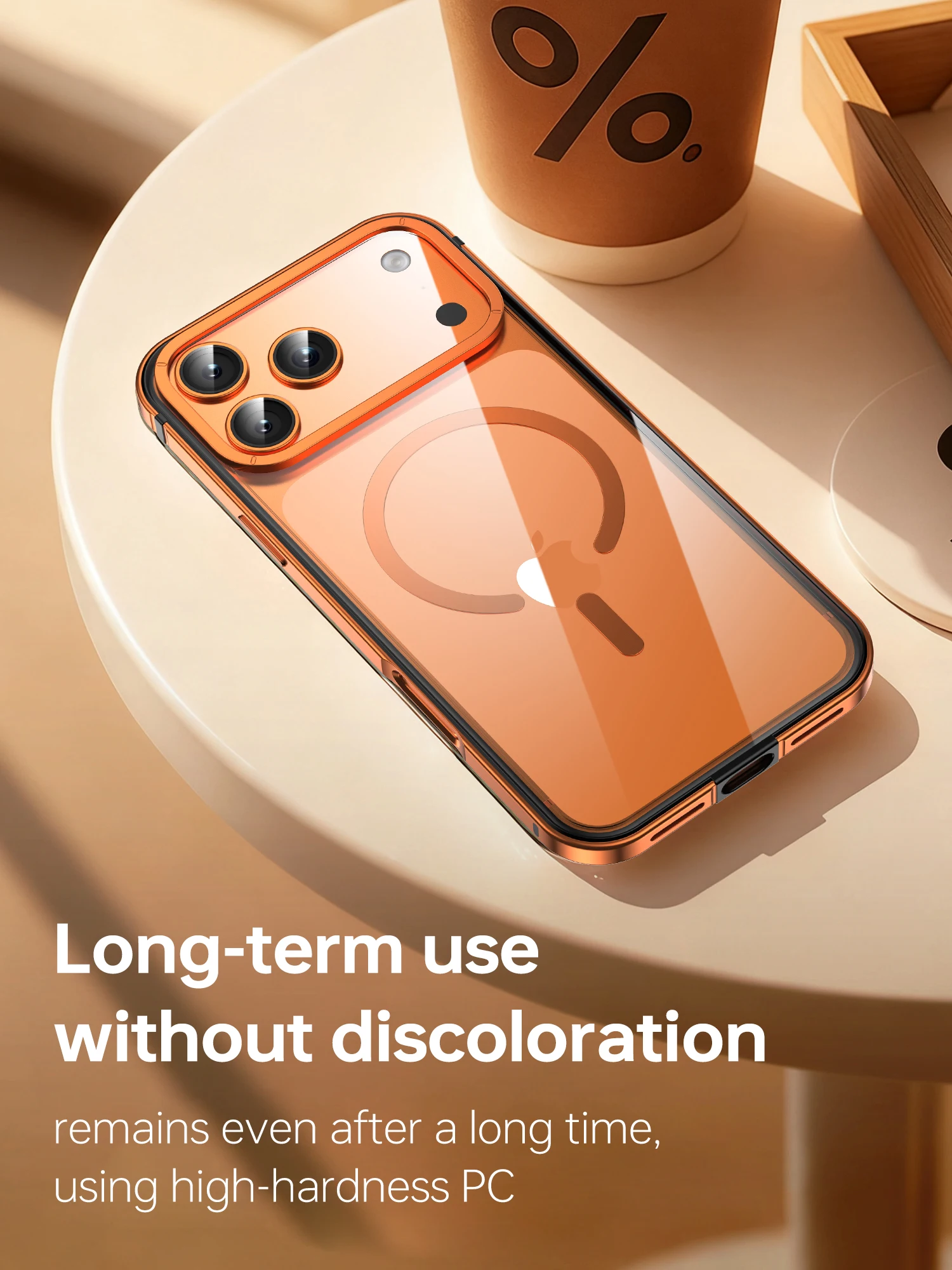 2026 NEW Magnetic Metal Clear Case for iPhone 17/17 Pro/17 Pro Max, Alloy Frame Shockproof Cover