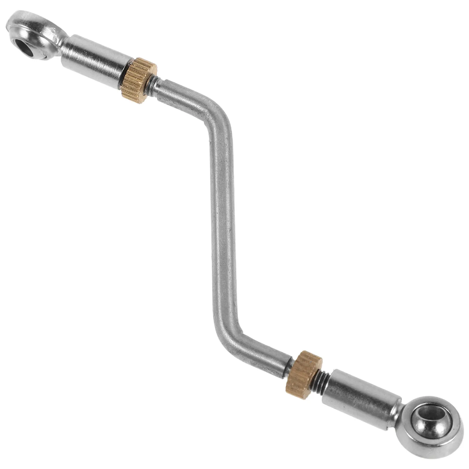 Conector de rótula de varilla de empuje de válvula giratoria ajustable de latón de alta resistencia para trompa francesa, bombardino y tuba