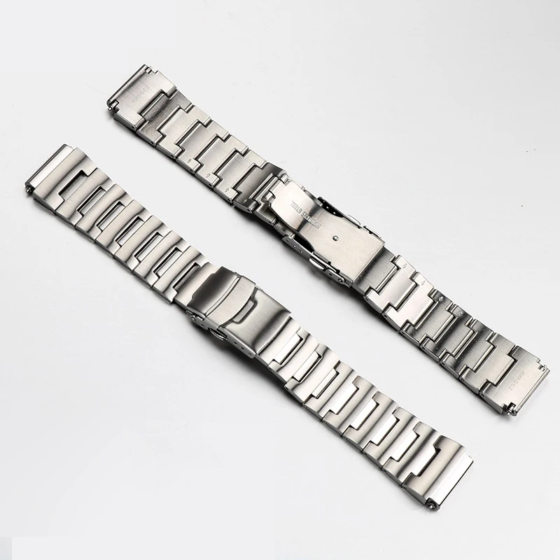 23x20mm Stainless steel watch strap black silver watchband For Seiko No. 5 PROSPEX series Monster SKX781 779 SRPH75K1 SRP601J1