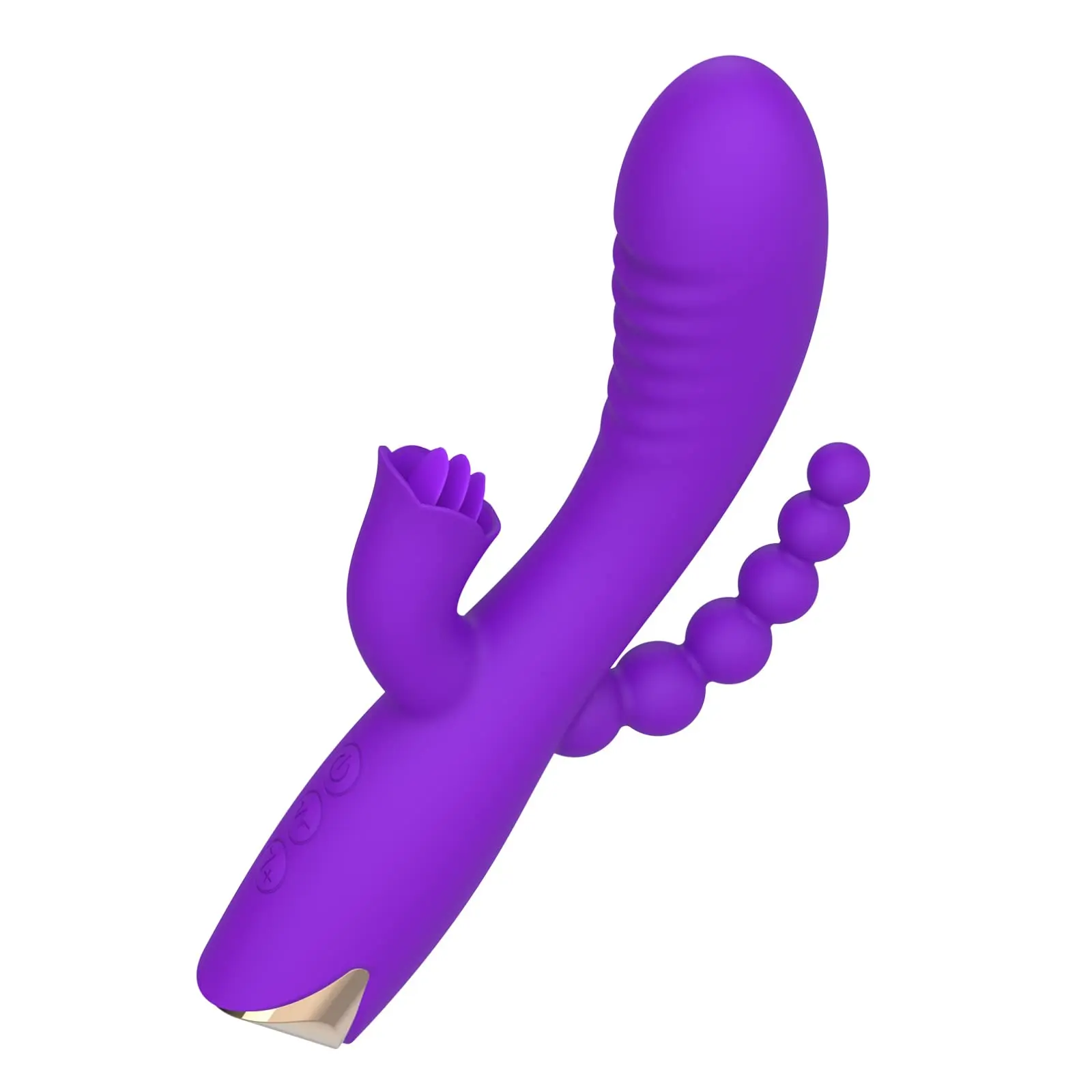 

Rabbit Dildos Vibrator with 10 Vibrating Clitoris Stimulator, with Soft Tongue 3 in 1 G Point Vibrator, Adult Sex Toys, Suitabl